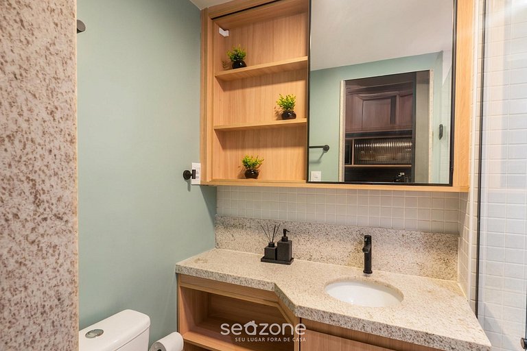 Estudio en cond. con piscina en Armação SMT0207