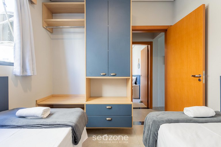 Apart moderno c/ parrilla privada Piçarras CCN0169