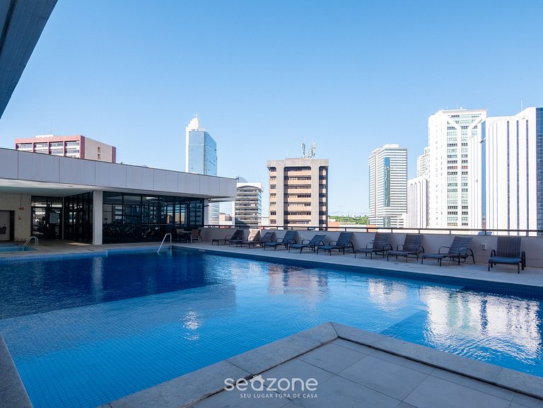Estudio en hotel con piscina y gimnasio MSB1208
