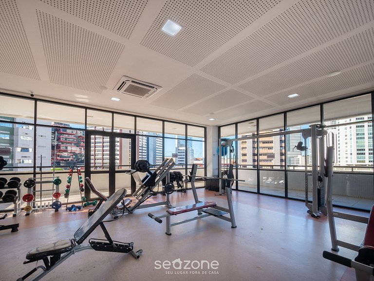 Studio em prédio c/ piscina em Salvador BRS2405