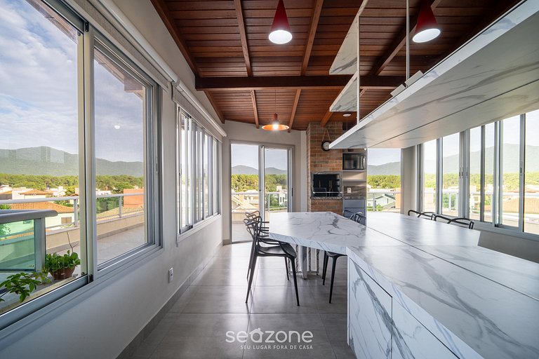 Apto en Cond. con parrilla privada PON0302