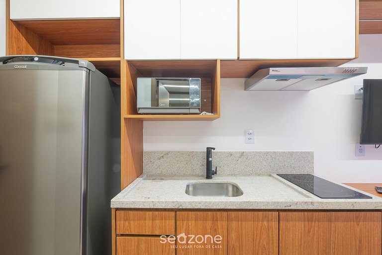 Studio c/ vista Mar em cond. c/ piscina JDN0911