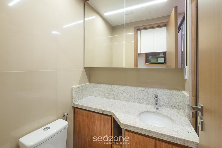 Studio c/ vista Mar em cond. c/ piscina JDN0911