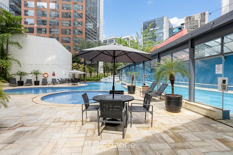 Edificio con piscina climatizada y gimnasio a 260m del Shopp