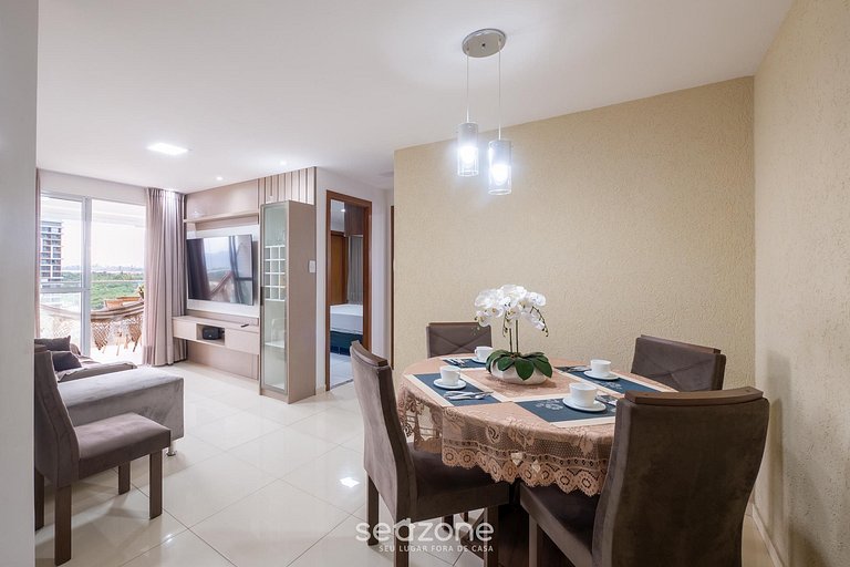 Apto en cond. c/ piscina y vista al mar ILP0801