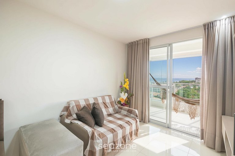 Apto em cond. c/ piscina e vista p/ mar ILP0801