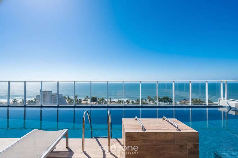 Apto en cond. c/ piscina y vista al mar ILP0801