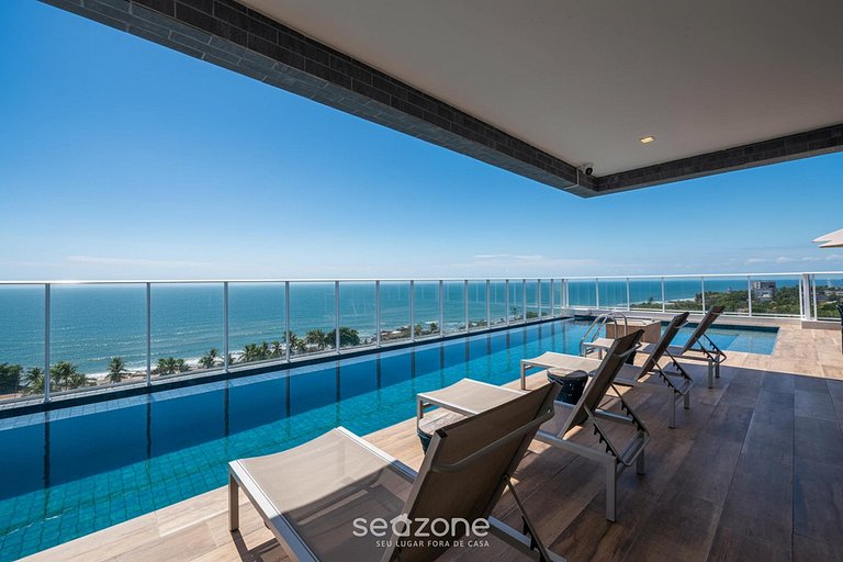 Apto en cond. c/ piscina y vista al mar ILP0801