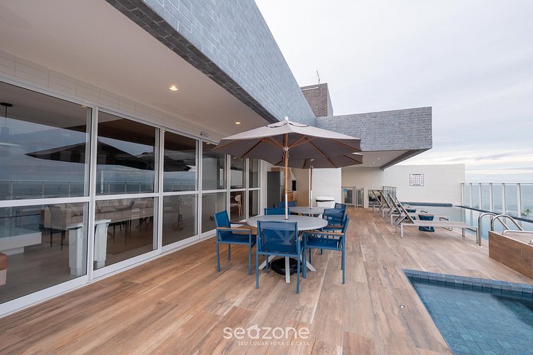 Apto en cond. c/ piscina y vista al mar ILP0801