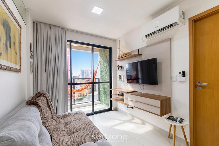 Apto em Cond. c/ Piscina c/ vista p/ Mar SLI1013