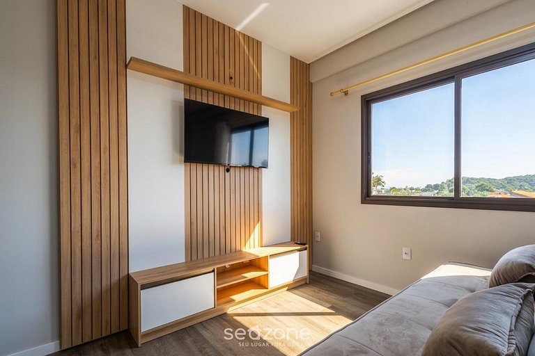 Apto en edificio con parrilla en Centro CTD0402