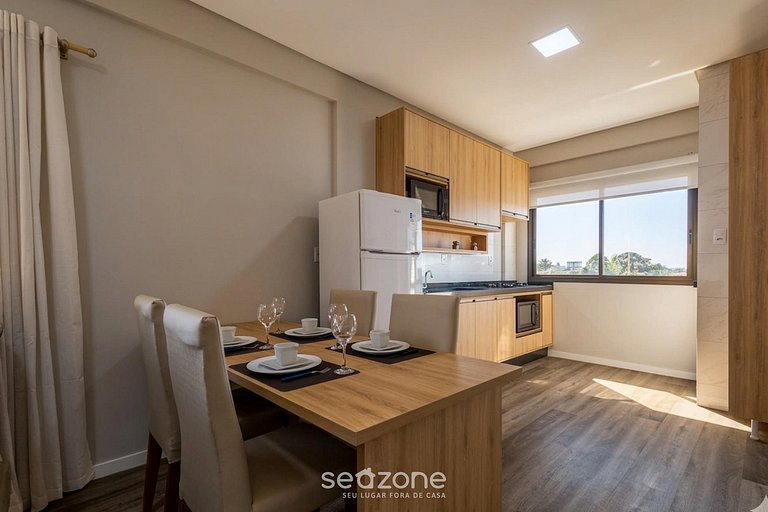 Apto en edificio con parrilla en Centro CTD0402