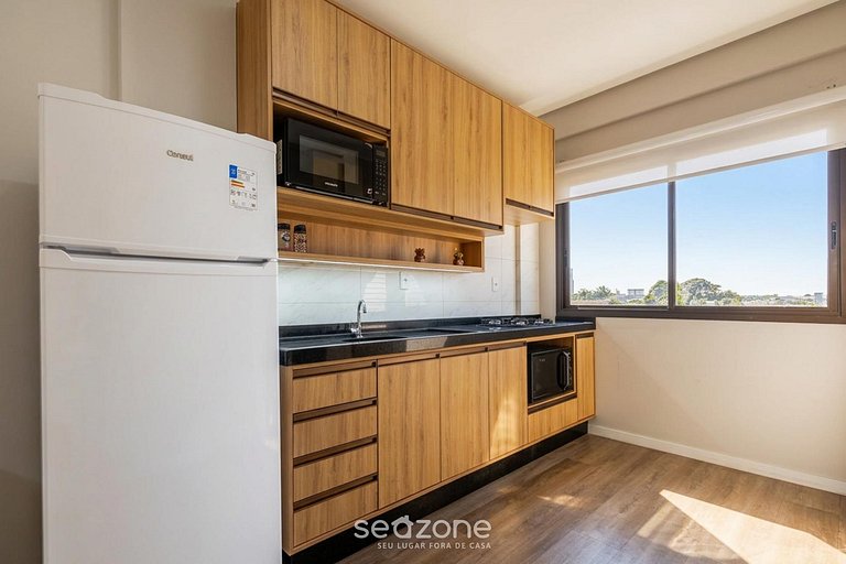 Apto en edificio con parrilla en Centro CTD0402