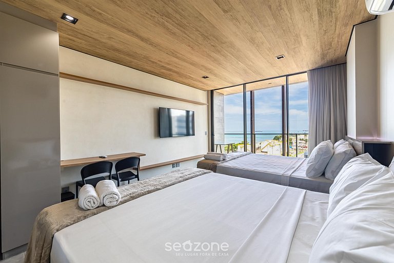 Apto en Cond. c/ Vista al Mar en Pajuçara NWT1017