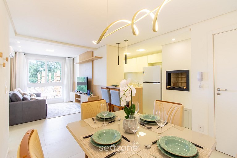 Apto en cond. c/ parrilla priv. Canela RAD0402