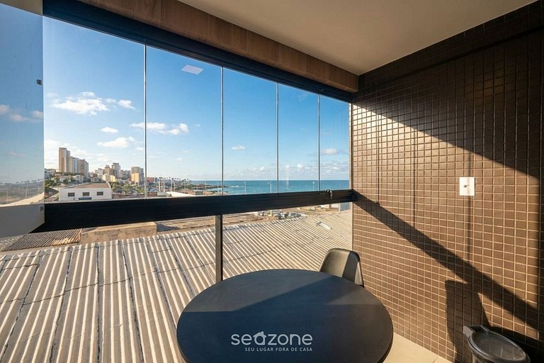 Studio vista lateral al mar en edf c pisc. JDN0216