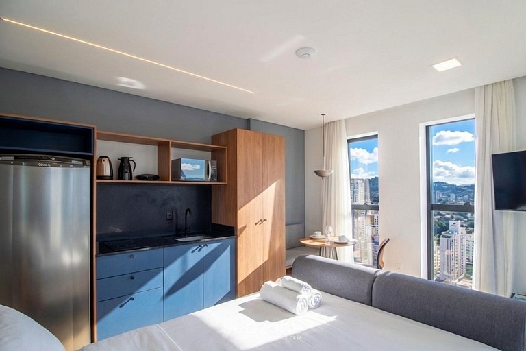 Studio em Cond. c/ Piscina em Blumenau PIN1901