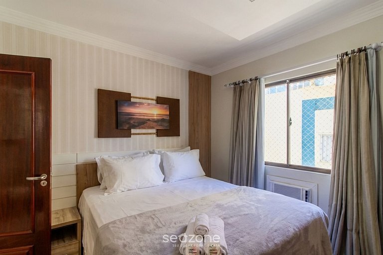 Apto en cond. c/ vista al mar en Barra Sul MDA0501