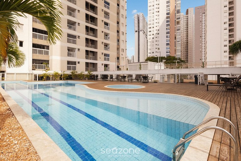 Apt a apenas 750m do Shopping Flamboyant WSL0408