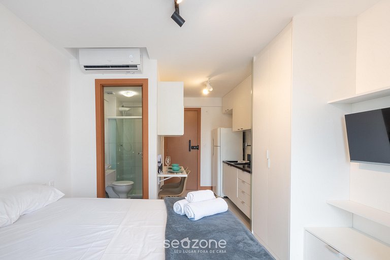 Studio a 500m da Praia em edf. c/ piscina ZNB1508