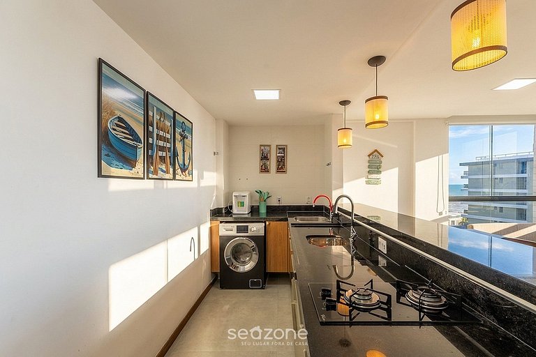 Depto en Cond. c/ Jacuzzi priv y Vista Mar CLI0018