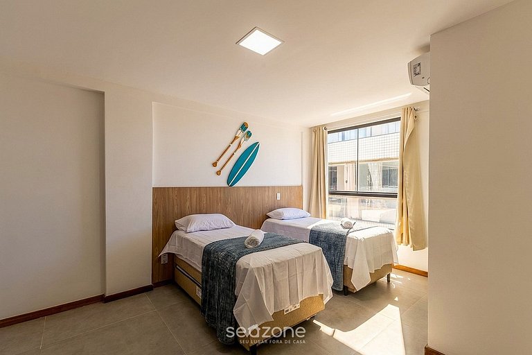 Depto en Cond. c/ Jacuzzi priv y Vista Mar CLI0018