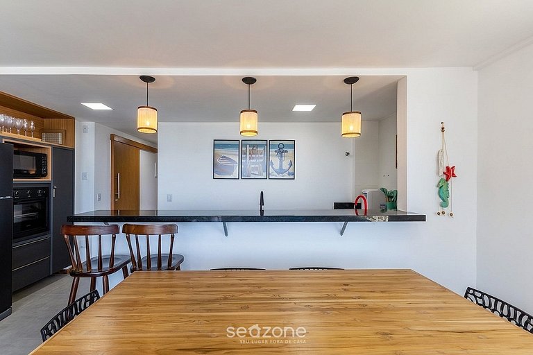 Depto en Cond. c/ Jacuzzi priv y Vista Mar CLI0018