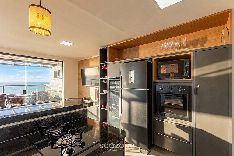 Depto en Cond. c/ Jacuzzi priv y Vista Mar CLI0018