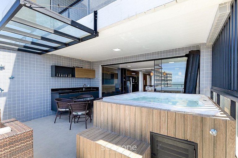 Apto em Cond. c/ Jacuzzi priv. e Vista Mar CLI0018