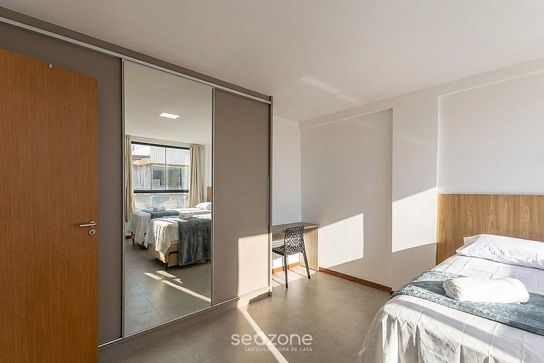 Depto en Cond. c/ Jacuzzi priv y Vista Mar CLI0018