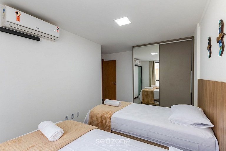 Apto em Cond. c/ Jacuzzi priv. e Vista Mar CLI0018