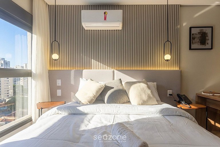 Studio en condo. con gimnasio en Jardins HMJ0301