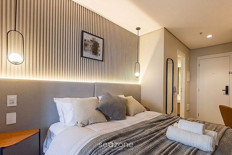 Studio en cond. con balcón en Jardins HMJ0305