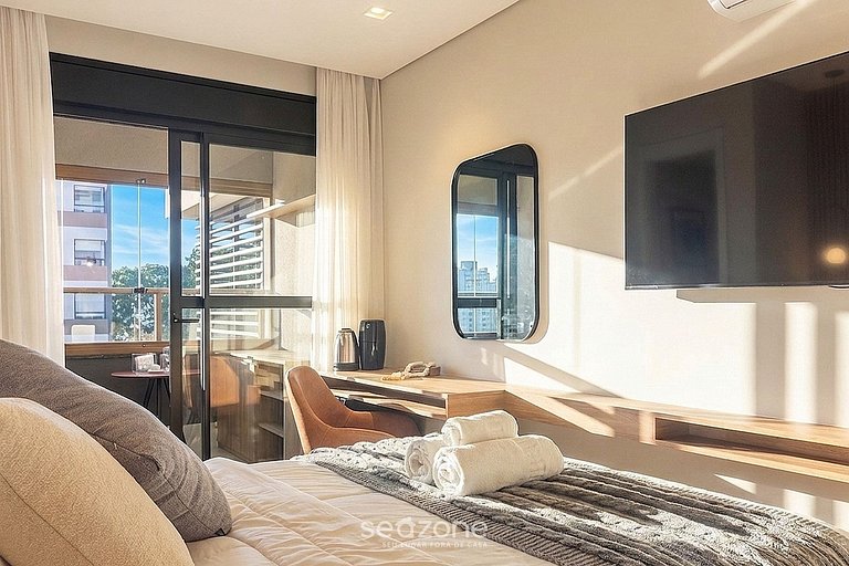 Studio en Cond. c/ Balcón en Jardins HMJ0309