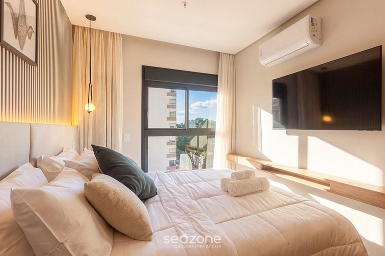 Studio em cond. c/ academia em SP HMJ0411