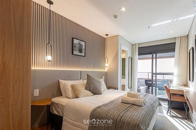 Studio en condo c/ Gym en Jardins HMJ0419