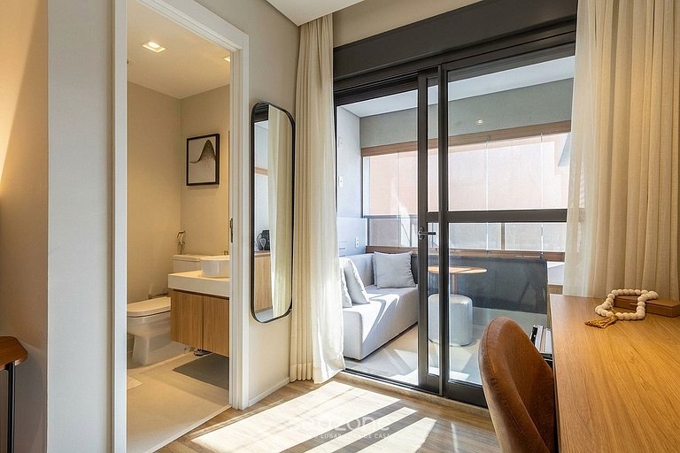 Studio en condo c/ Gym en Jardins HMJ0419