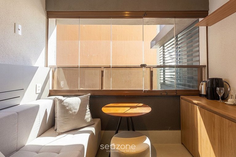 Studio en condo c/ Gym en Jardins HMJ0419