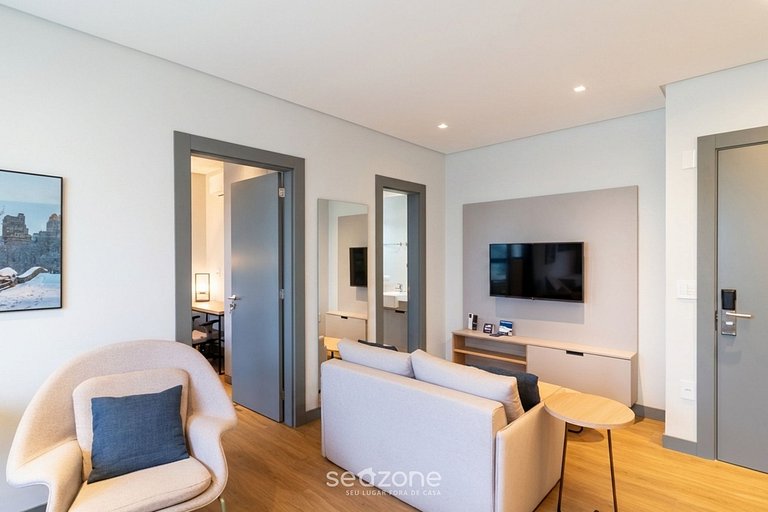 Apartamento moderno a 300 metros da praia FNK1905