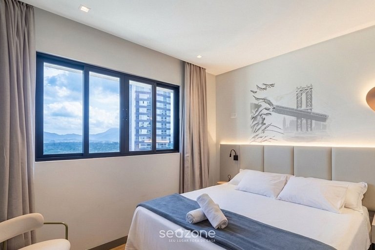 Apartamento moderno a 300 metros da praia FNK1905