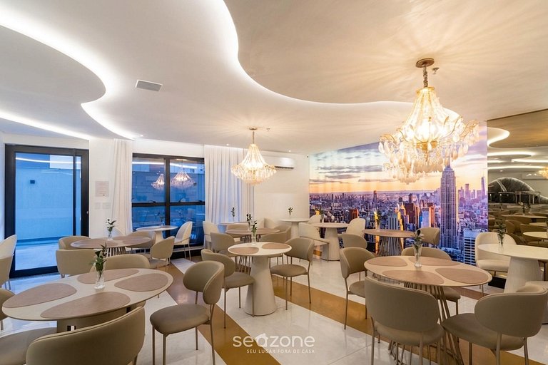 Apartamento moderno a 300 metros da praia FNK1905