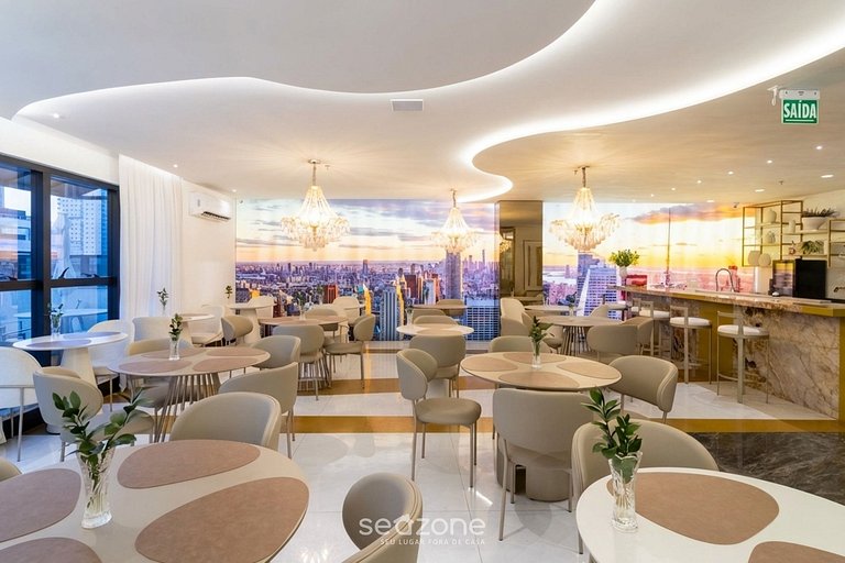 Apartamento moderno a 300 metros da praia FNK1905