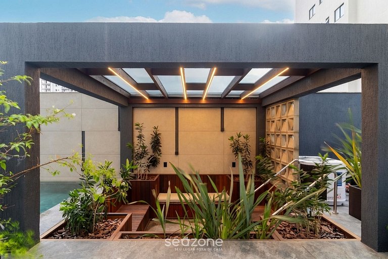 Apartamento moderno a 300 metros da praia FNK1905