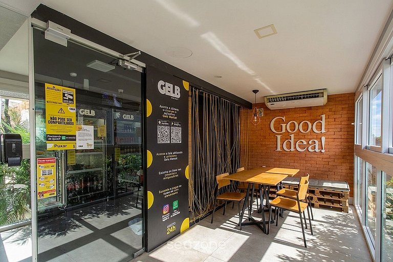 Studio em cond. c/ piscina em POA PUE0308