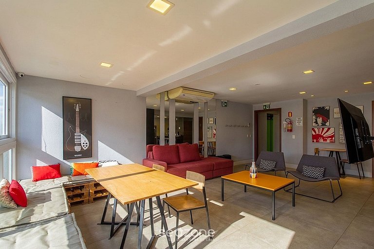 Estudio en cond. c/ piscina en POA PUE0308