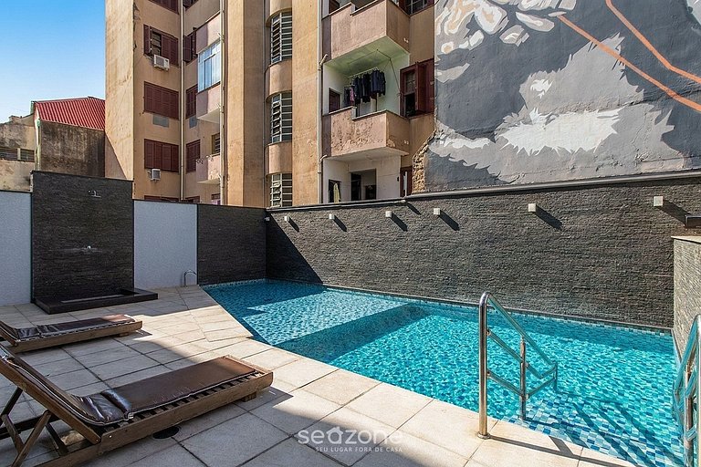 Estudio en cond. c/ piscina en POA PUE0308