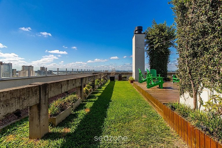 Studio em cond. c/ piscina em POA PUE0308