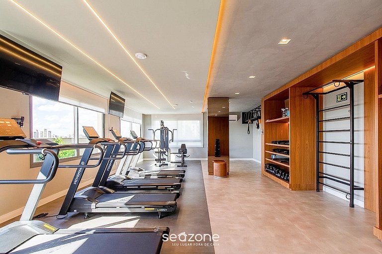 Studio em cond. c/ piscina em Porto Alegre CJG0906