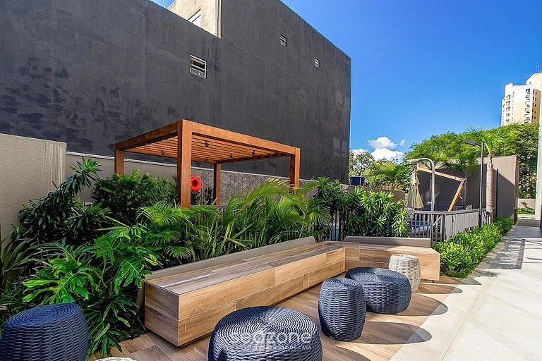 Studio en cond. c/ piscina en Porto Alegre CJG0906