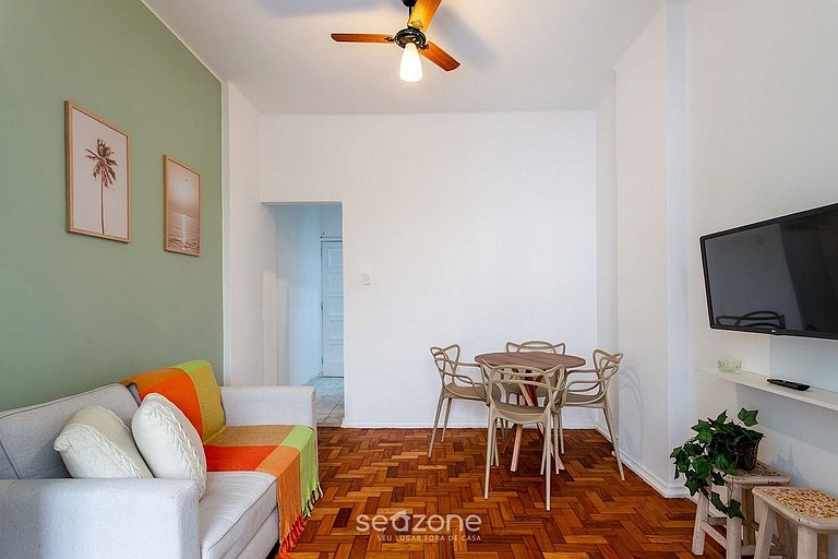 Apto aconchegante 200m da Praia Copacabana FDS0303